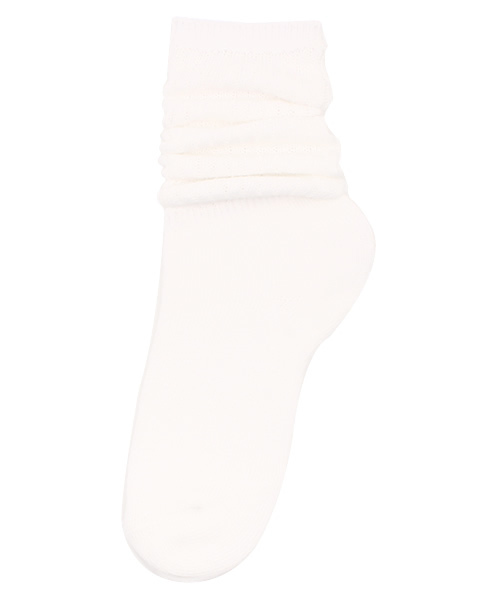 WEGO（ウィゴー）の「WEGO/クシュクシュソックス（ソックス/靴下・レディース・ホワイト/ブラック/ライトグレー/ライム/サックスブルー/ネイビー/ライトパープル/イエロー/キャメル/ピンク・FREE）」の2枚目の写真