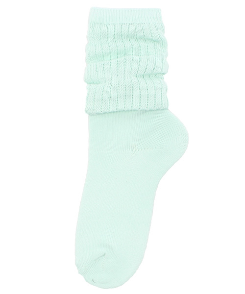 WEGO（ウィゴー）の「WEGO/クシュクシュソックス（ソックス/靴下・レディース・ホワイト/ブラック/ライトグレー/ライム/サックスブルー/ネイビー/ライトパープル/イエロー/キャメル/ピンク・FREE）」の5枚目の写真