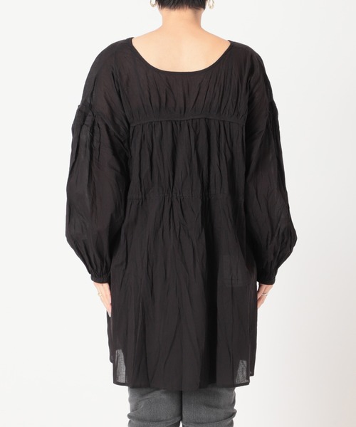 JOURNAL STANDARD relume - kuroJOURNAL STANDARD　relume　チュニックブラウス セール】コットンボイルクリンクル2wayチュニック◇（シャツ