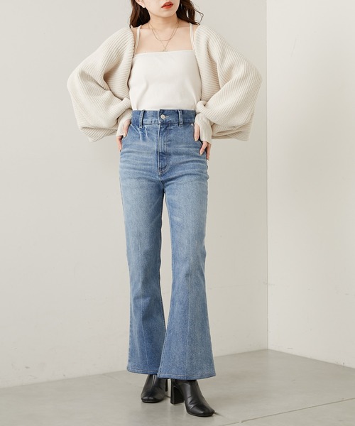 Chico（チコ）の「【WEB限定サイズあり】パット付きバッククロスベアキャミソール（キャミソール・レディース・アイボリー/ブラック/グレー/ピンク/ミント・FREE/X-SMALL）」の12枚目の写真