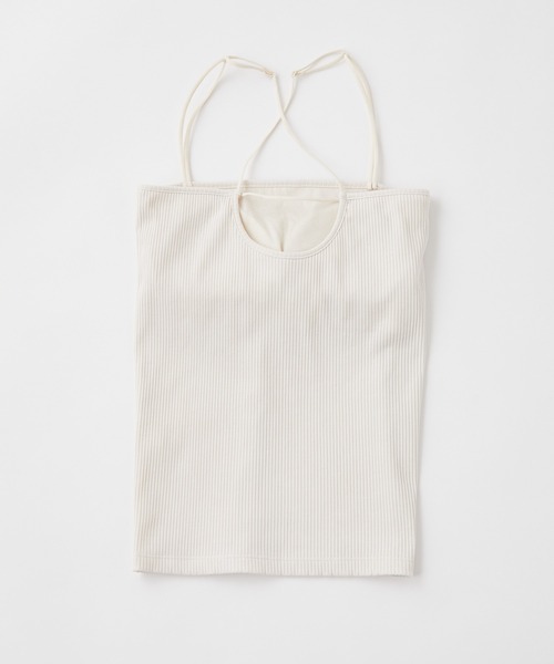 Chico（チコ）の「【WEB限定サイズあり】パット付きバッククロスベアキャミソール（キャミソール・レディース・アイボリー/ブラック/グレー/ピンク/ミント・FREE/X-SMALL）」の21枚目の写真