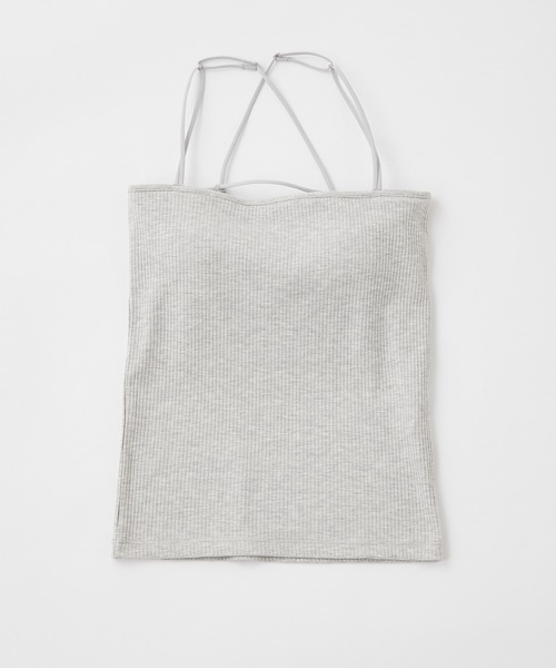 Chico（チコ）の「【WEB限定サイズあり】パット付きバッククロスベアキャミソール（キャミソール・レディース・アイボリー/ブラック/グレー/ピンク/ミント・FREE/X-SMALL）」の15枚目の写真