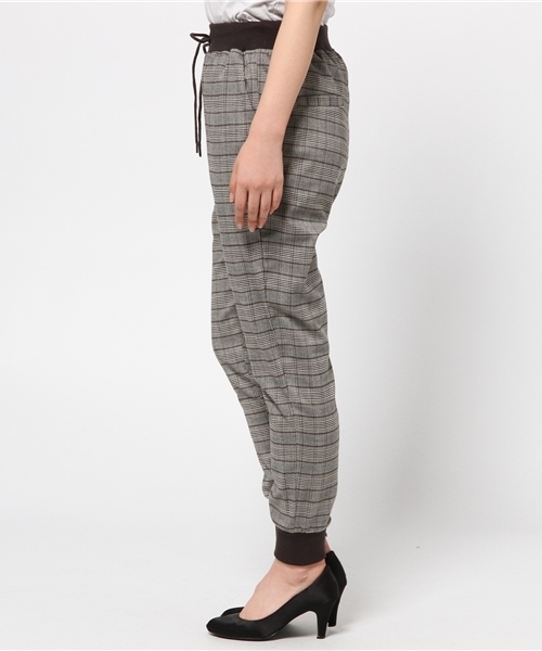 OUTLET（アウトレット）の「【Ciaopanic】グレンチェック裾リブパンツ（その他パンツ・レディース・チャコールグレー/グレー・FREE）」の4枚目の写真
