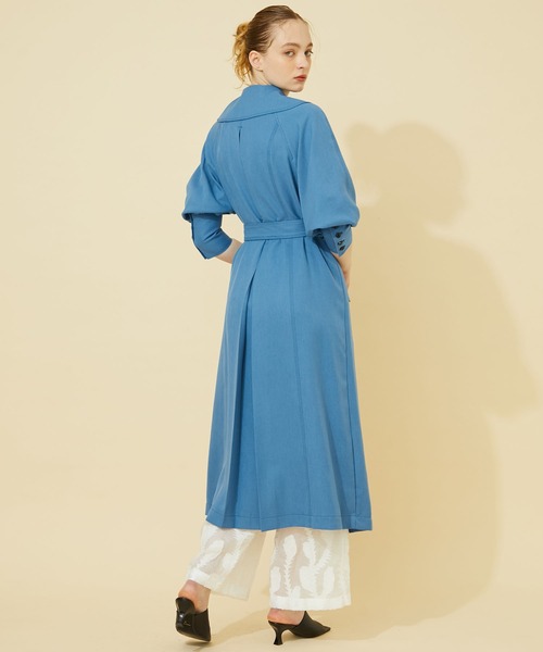 INella（イネラ）の「【INella/イネラ】ライトツイルロングコート（その他アウター・レディース・ブルー/ベージュ・1/2）」の7枚目の写真