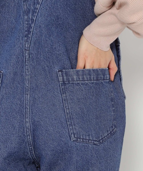 mysty woman（ミスティウーマン）の「セミフレアオーバーオール 272182（サロペット/オーバーオール・レディース・ブラック/ブルー・FREE）」の11枚目の写真