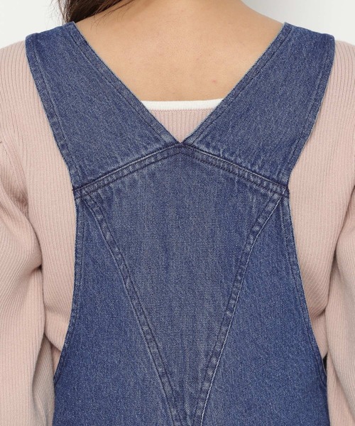 mysty woman（ミスティウーマン）の「セミフレアオーバーオール 272182（サロペット/オーバーオール・レディース・ブラック/ブルー・FREE）」の14枚目の写真