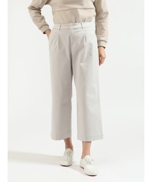 ラチネストレッチワイドシルエットクロップドパンツ
