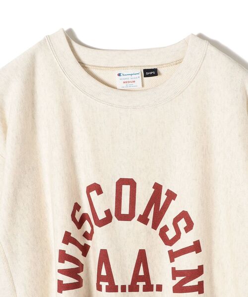 Champion(チャンピオン)の「【SHIPS別注】Champion:カットスリーブカレッジスウェット◆(スウェット・レディース・ホワイト/ライトグレー/ナチュラル・ONE SIZE)」の8枚目の写真