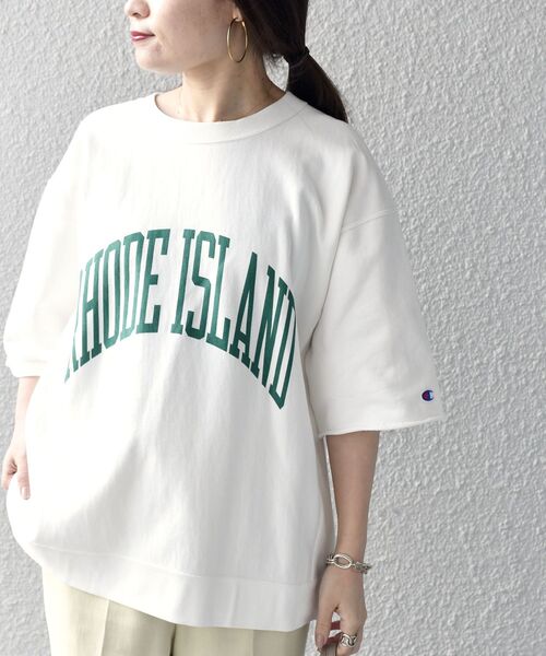 Champion(チャンピオン)の「【SHIPS別注】Champion:カットスリーブカレッジスウェット◆(スウェット・レディース・ホワイト/ライトグレー/ナチュラル・ONE SIZE)」の14枚目の写真