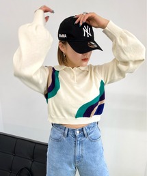 WHO'S WHO gallery | ウェーブニットポロ(ポロシャツ)