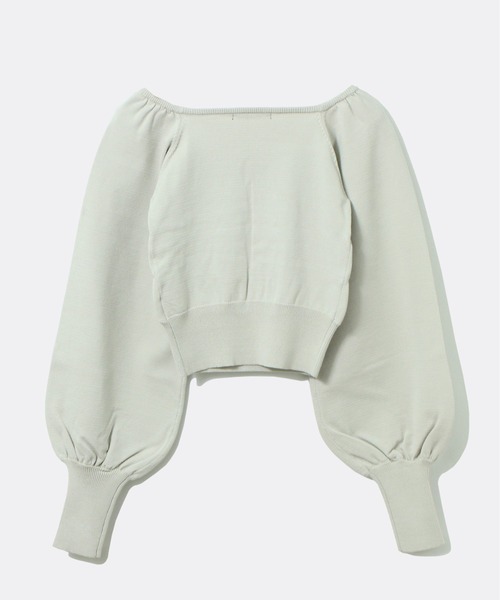 one way（ワンウェイ）の「シャーリングBIGスリーブトップス（ニット/セーター・レディース・ライトグレー/ライトブルー/ブラック/ライトブラウン/ライトグリーン・FREE）」の6枚目の写真