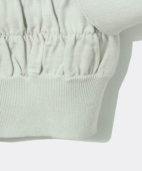 one way（ワンウェイ）の「シャーリングBIGスリーブトップス（ニット/セーター・レディース・ライトグレー/ライトブルー/ブラック/ライトブラウン/ライトグリーン・FREE）」の9枚目の写真