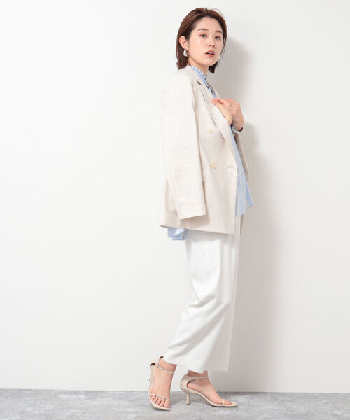 NOLLEY'S（ノーリーズ）の「麻混ストレッチダブルジャケット