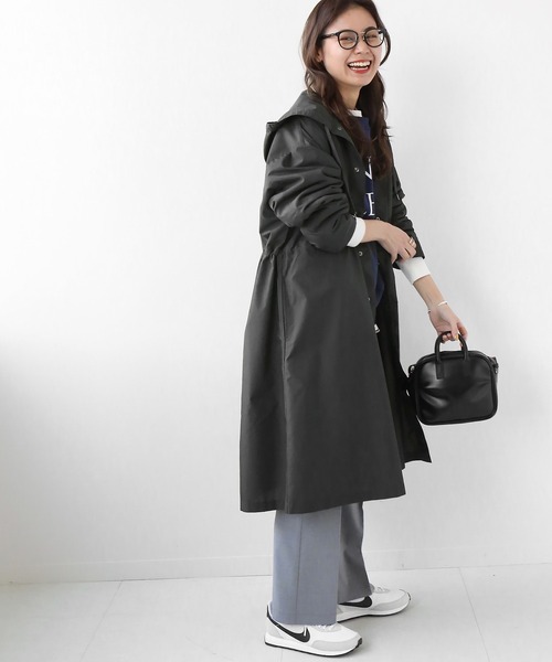 JOURNAL STANDARD relume(ジャーナルスタンダード レリューム)の「フーディーライトコート◆(その他アウター・レディース・グレー/カーキ/ナチュラル・FREE)」の8枚目の写真