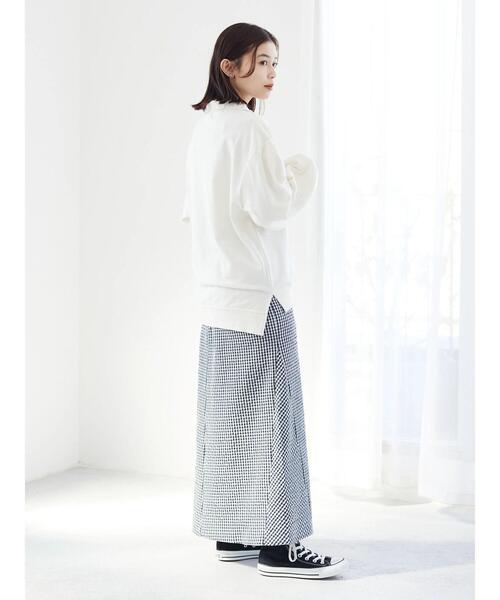 Green Parks(グリーンパークス)の「スタンドハーフジッププルオーバー(パーカー・レディース・ライトベージュ/ネイビー/グリーン・FREE)」の4枚目の写真