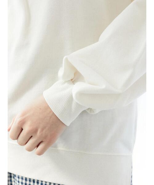 Green Parks(グリーンパークス)の「スタンドハーフジッププルオーバー(パーカー・レディース・ライトベージュ/ネイビー/グリーン・FREE)」の8枚目の写真