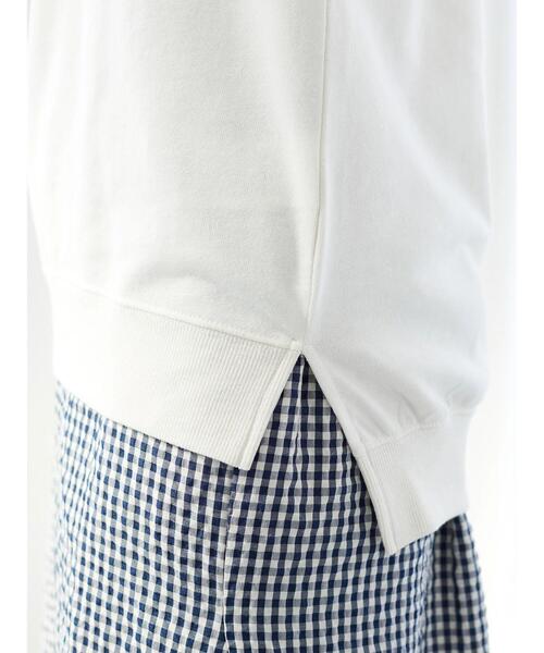 Green Parks(グリーンパークス)の「スタンドハーフジッププルオーバー(パーカー・レディース・ライトベージュ/ネイビー/グリーン・FREE)」の9枚目の写真