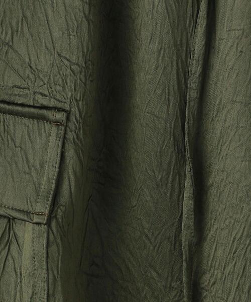 BEAUTY&YOUTH UNITED ARROWS（ビューティーアンドユースユナイテッドアローズ）の「BY アセテートサテン カーゴパンツ（カーゴパンツ・レディース・ブラック/オフホワイト/ダークグリーン・S/M）」の10枚目の写真