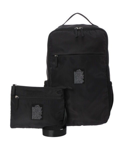 Green　Parks（グリーンパークス）の「・and mikka ミニショルダー付きリュック（トートバッグ・レディース・アイボリー/ブラック・FREE）」の2枚目の写真