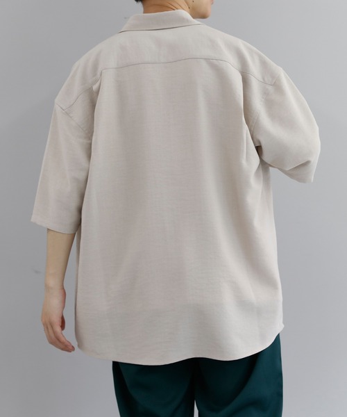 テックリネンCPOショートスリーブシャツ