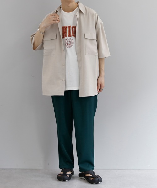 テックリネンCPOショートスリーブシャツ