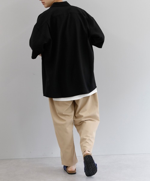 テックリネンCPOショートスリーブシャツ