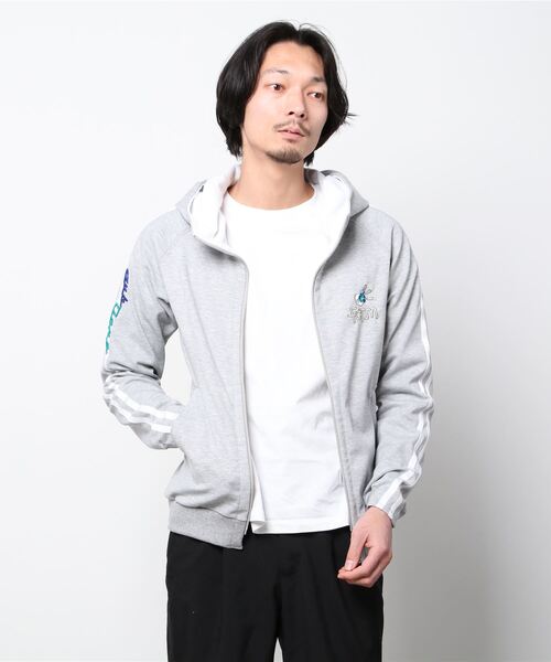 FranCisT_MOR.K.S.(フランシストモークス)の「FranCisT_MOR.K.S./フランシスト モークス/ライン 刺繍PARKA(パーカー・メンズ・ブラック/グレー・3/4/2)」の14枚目の写真
