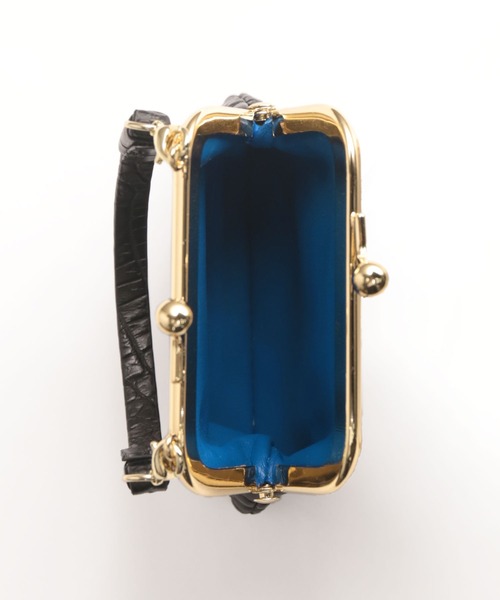 クロコダイルレザーバッグチャームがま口（チャーム）｜sankyo shokai