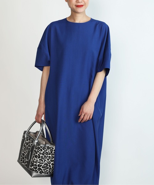 PICCIN（ピッチン）の「コクーンスリーブタックワンピース（ワンピース・レディース・ブラック/イエロー/ブルー・M）」の3枚目の写真