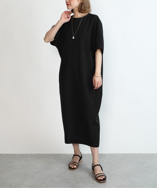 PICCIN（ピッチン）の「コクーンスリーブタックワンピース（ワンピース・レディース・ブラック/イエロー/ブルー・M）」の2枚目の写真