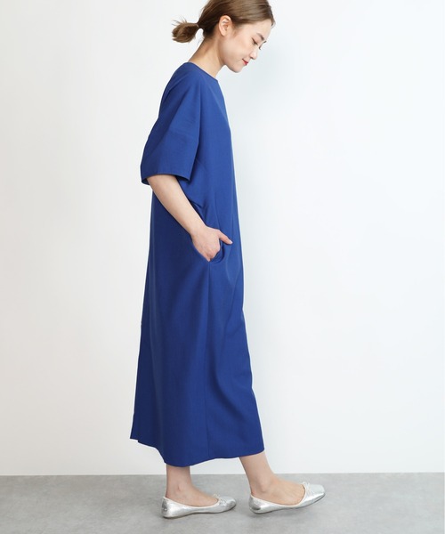 PICCIN（ピッチン）の「コクーンスリーブタックワンピース（ワンピース・レディース・ブラック/イエロー/ブルー・M）」の10枚目の写真