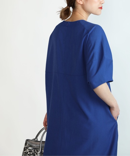 PICCIN（ピッチン）の「コクーンスリーブタックワンピース（ワンピース・レディース・ブラック/イエロー/ブルー・M）」の14枚目の写真