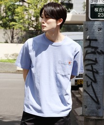 UNIVERSAL OVERALL/ユニバーサルオーバーオール POCKET TEE_PIGMENTDYE ポケットTピグメント 半袖Tシャツ
