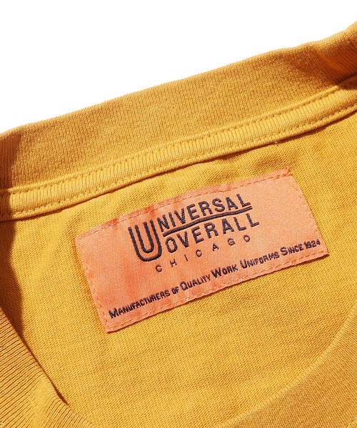 UNIVERSAL OVERALL(ユニバーサルオーバーオール)の「UNIVERSAL OVERALL/ユニバーサルオーバーオール POCKET TEE_PIGMENTDYE ポケットTピグメント 半袖Tシャツ(Tシャツ/カットソー・メンズ・ベージュ/オリーブ/サックスブルー/マスタード・M/XL/L)」の8枚目の写真