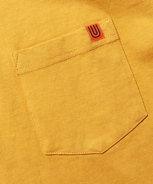 UNIVERSAL OVERALL(ユニバーサルオーバーオール)の「UNIVERSAL OVERALL/ユニバーサルオーバーオール POCKET TEE_PIGMENTDYE ポケットTピグメント 半袖Tシャツ(Tシャツ/カットソー・メンズ・ベージュ/オリーブ/サックスブルー/マスタード・M/XL/L)」の9枚目の写真