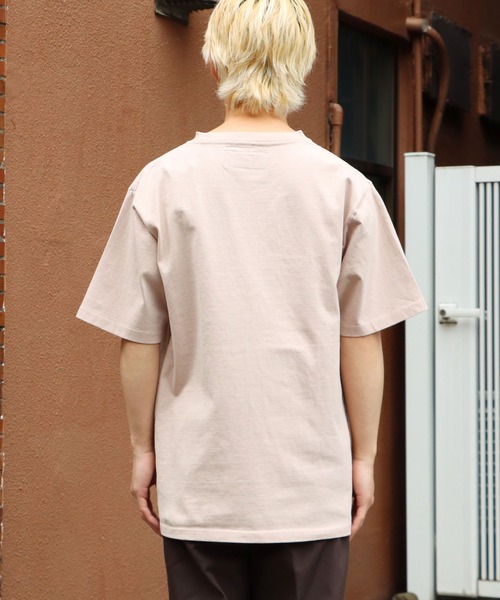 UNIVERSAL OVERALL(ユニバーサルオーバーオール)の「UNIVERSAL OVERALL/ユニバーサルオーバーオール POCKET TEE_PIGMENTDYE ポケットTピグメント 半袖Tシャツ(Tシャツ/カットソー・メンズ・ベージュ/オリーブ/サックスブルー/マスタード・M/XL/L)」の6枚目の写真