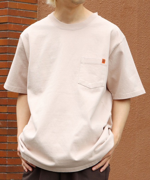 UNIVERSAL OVERALL(ユニバーサルオーバーオール)の「UNIVERSAL OVERALL/ユニバーサルオーバーオール POCKET TEE_PIGMENTDYE ポケットTピグメント 半袖Tシャツ(Tシャツ/カットソー・メンズ・ベージュ/オリーブ/サックスブルー/マスタード・M/XL/L)」の18枚目の写真