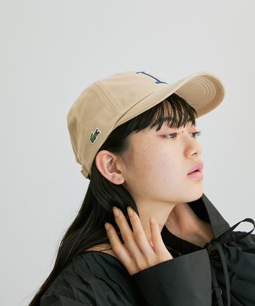 LACOSTE（ラコステ）の「【LACOSTE】L刺繍6方キャップ（キャップ・レディース・ベージュ・FREE）」の7枚目の写真