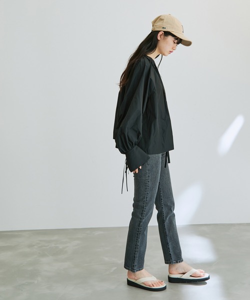 LACOSTE（ラコステ）の「【LACOSTE】L刺繍6方キャップ（キャップ・レディース・ベージュ・FREE）」の5枚目の写真