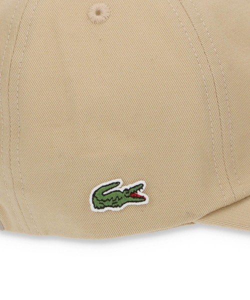 LACOSTE（ラコステ）の「【LACOSTE】L刺繍6方キャップ（キャップ・レディース・ベージュ・FREE）」の8枚目の写真