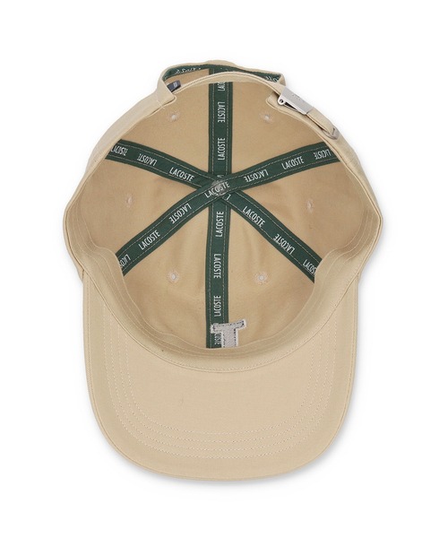 LACOSTE（ラコステ）の「【LACOSTE】L刺繍6方キャップ（キャップ・レディース・ベージュ・FREE）」の6枚目の写真