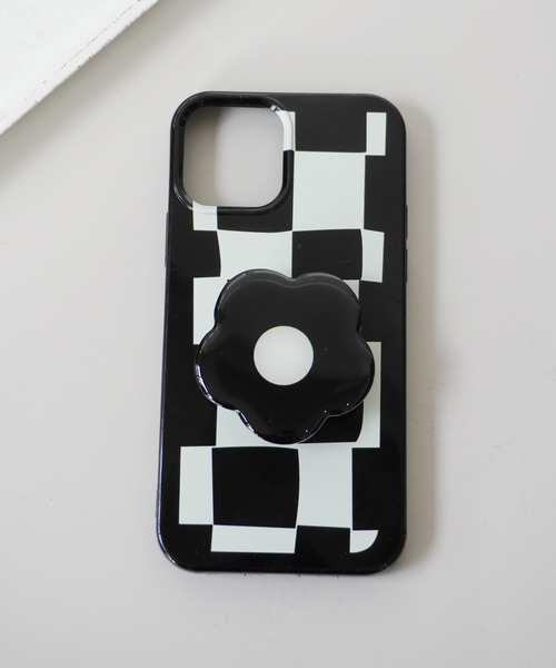 Port(ポート)の「フラワー スタンド グリップ付き iPhone ケース ( 11 / 12 / 12pro / 13 / 13pro )_(スマホケース/カバー・レディース・アイボリー/ブラック/ブラック系その他・B/D/C/E/A)」の12枚目の写真