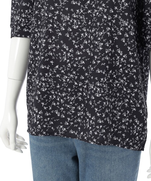 fifth(フィフス)の「小花柄プリントオフショルブラウス(Tシャツ/カットソー・レディース・ブラック/ラベンダー・M)」の20枚目の写真