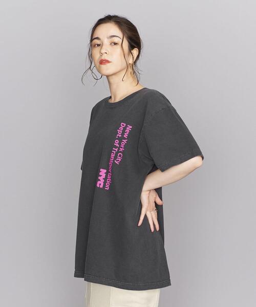 GOOD ROCK SPEED（グッドロックスピード）の「【別注】＜GOOD ROCK SPEED＞NYC ロゴプリント Tシャツ（Tシャツ/カットソー・レディース・ホワイト/ブラック/ライトピンク・FREE）」の2枚目の写真