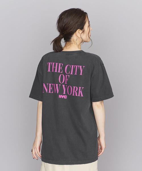 GOOD ROCK SPEED（グッドロックスピード）の「【別注】＜GOOD ROCK SPEED＞NYC ロゴプリント Tシャツ（Tシャツ/カットソー・レディース・ホワイト/ブラック/ライトピンク・FREE）」の9枚目の写真
