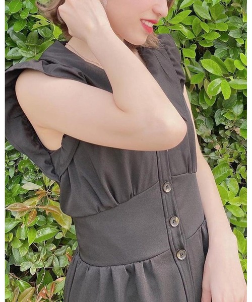 INGNI(イング)の「BIGカラーフリルティアード/ワンピース(ワンピース・レディース・ブラック/グレー系その他・M)」の21枚目の写真