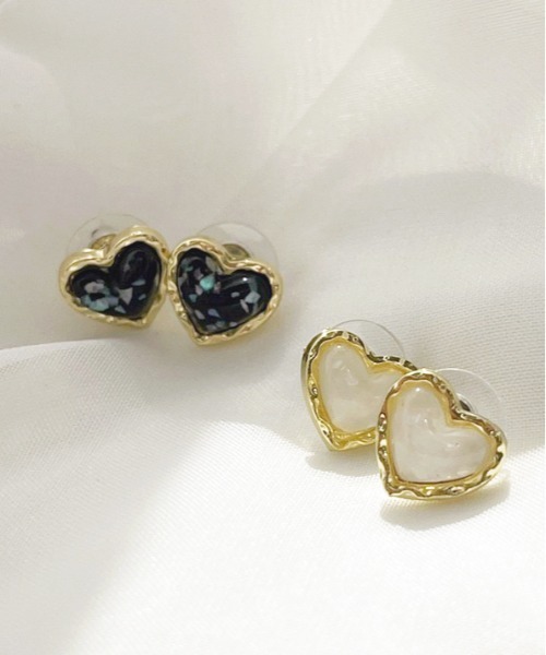 apres jour（アプレジュール）の「【apres jour×ARIAZ】きらきらヴィンテージピアス（ピアス（両耳用）・レディース・ブラック/ホワイト・FREE）」の2枚目の写真