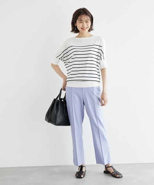 ROPE' PICNIC(ロペピクニック)の「オーガニックコットンドルマンニットプルオーバー(ニット/セーター・レディース・スミクロ/グレー系その他/オフホワイト/ホワイト系その他5/グリーン/ブルー・38)」の19枚目の写真