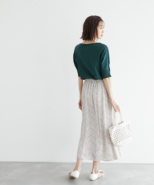 ROPE' PICNIC(ロペピクニック)の「オーガニックコットンドルマンニットプルオーバー(ニット/セーター・レディース・スミクロ/グレー系その他/オフホワイト/ホワイト系その他5/グリーン/ブルー・38)」の12枚目の写真