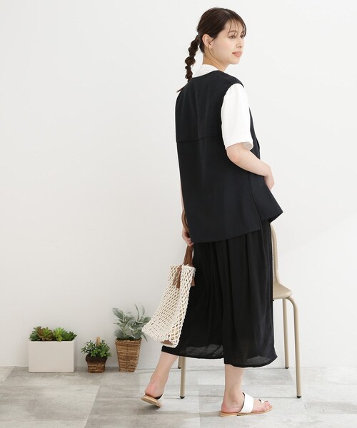 Cutie Blonde（キューティーブロンド）の「◆カレッジBIGロゴTシャツ（Tシャツ/カットソー・レディース・チャコールグレー/オフホワイト/オレンジ/ライトベージュ・02/03）」の16枚目の写真